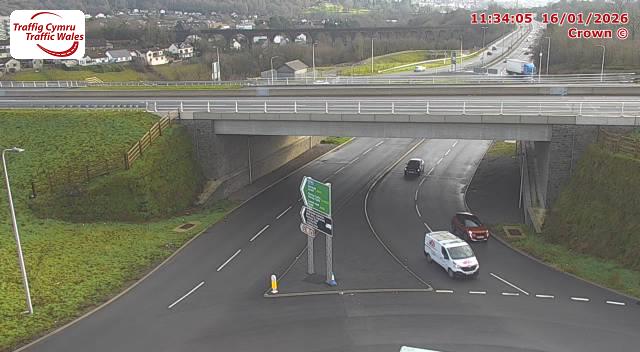 Cefn Coed Roundabout (North side) Camera