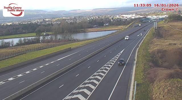 Dowlais eastbound off-slip Camera